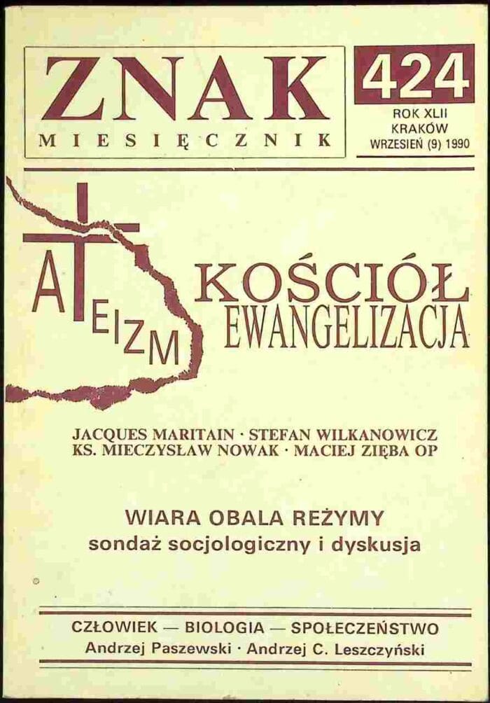 Znak miesięcznik 424 (wrzesień 1990) - obrazek 1