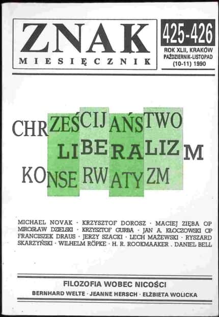 Znak miesięcznik 425-426 (październik-listopad 1990)