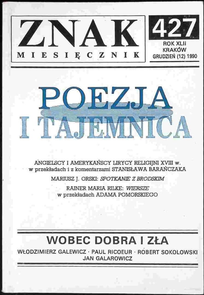 Znak miesięcznik 427 (grudzień 1990) - obrazek 1