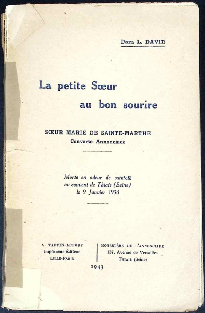 La petite Soeur au bon sourire. Sceur Marie de Sainte-Marthe - obrazek 1