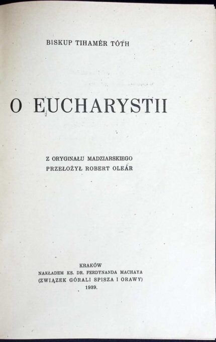 O Eucharystii