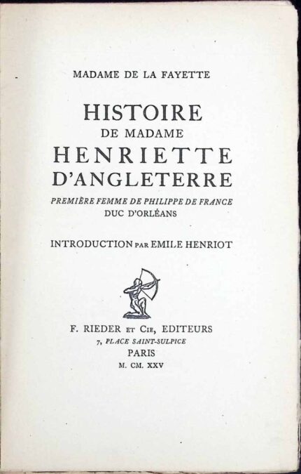 Histoire de madame Henriette D'Angleterre