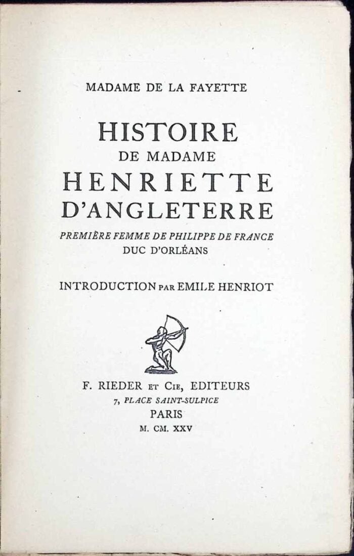Histoire de madame Henriette D'Angleterre - obrazek 1
