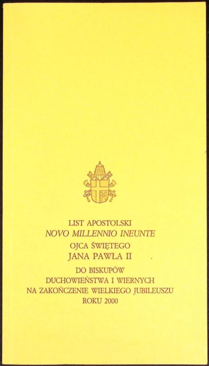List Apostolski Novo Millennio Ineunte