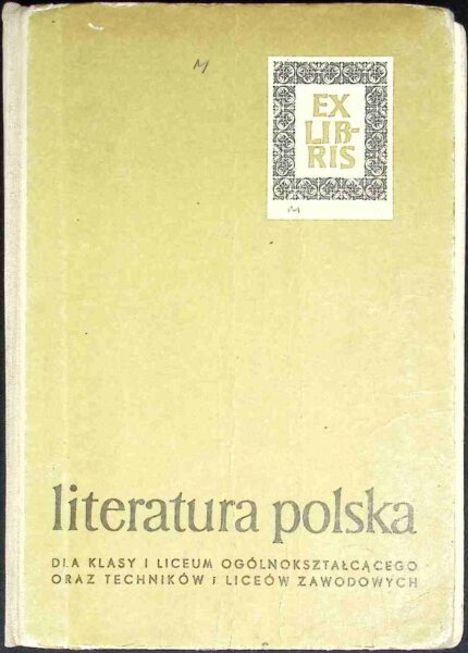 Literatura polska, klasa 1