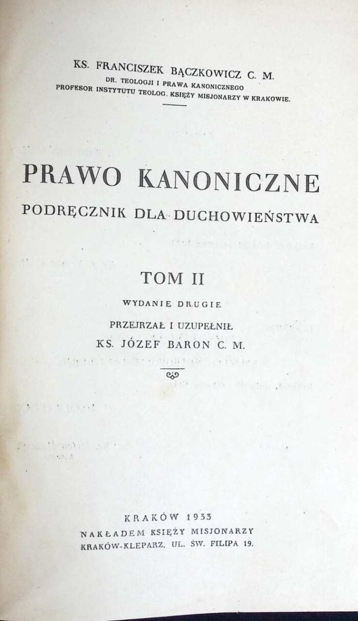 Prawo kanoniczne, t. II - obrazek 1