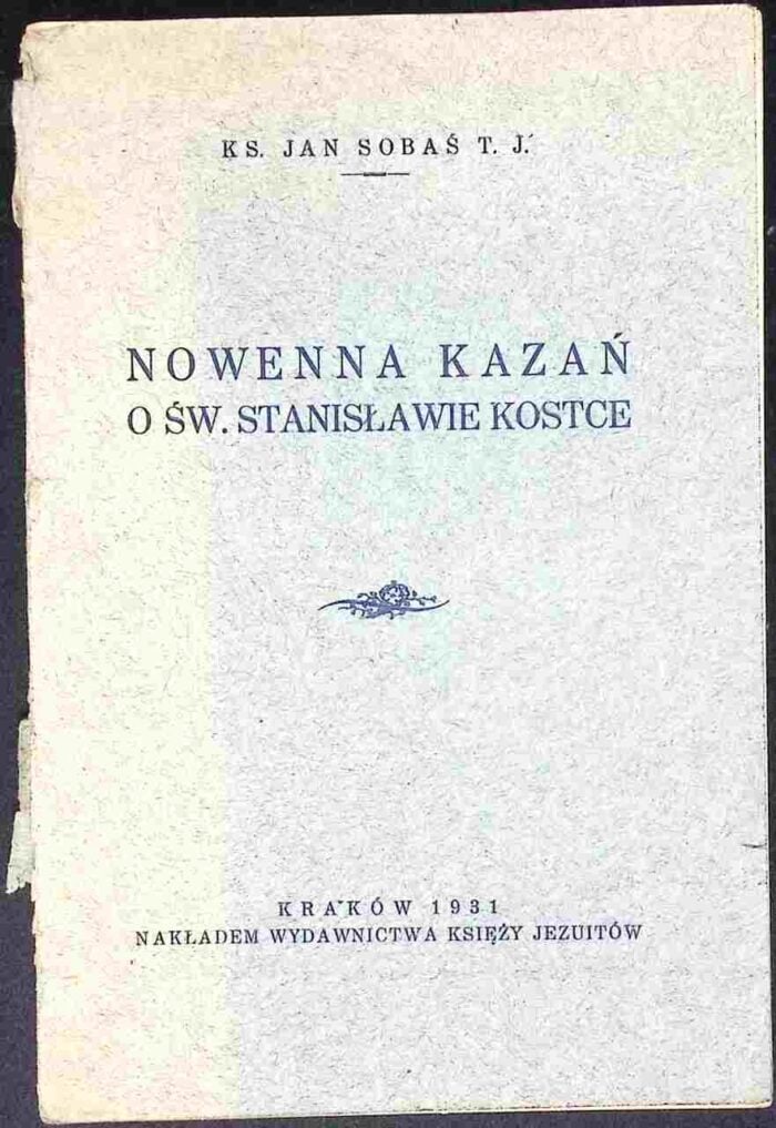 Nowenna kazań o św. Stanisławie Kostce - obrazek 1