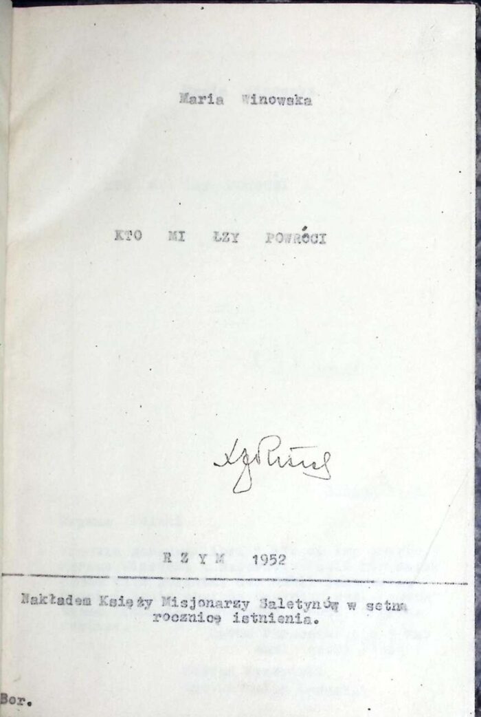 Kto mi łzy powróci - obrazek 1