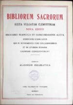 Bibliorum Sacrorum iuxta Vulgatam Clementinam. Nova editio