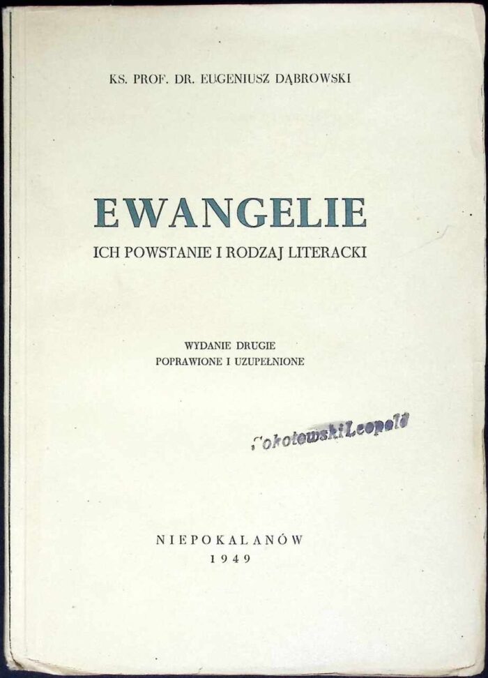 Ewangelie. Ich powstanie i rodzaj literacki - obrazek 1