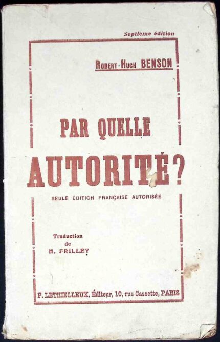 Par quelle Autorite?