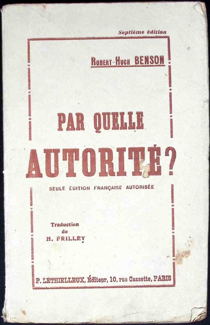 Par quelle Autorite? - obrazek 1