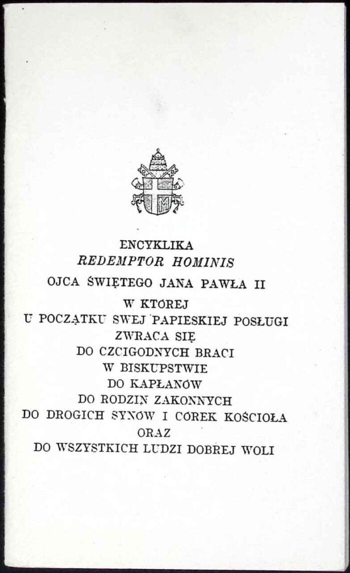 Encyklika Redemptor Hominis - obrazek 1
