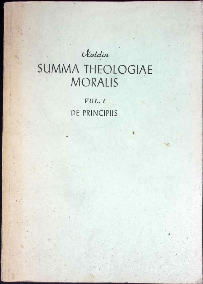 Summa Theologiae Moralis, vol. I De Principis - obrazek 1