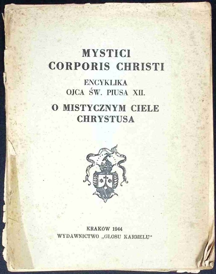 Encyklika o Mistycznym Ciele Chrystusa - obrazek 1