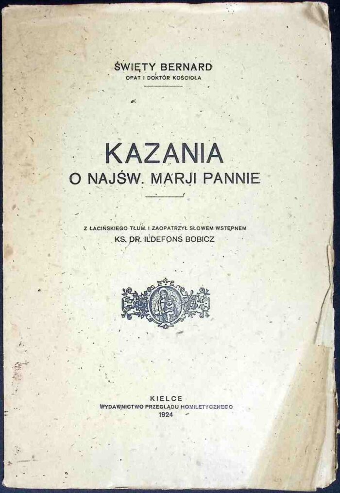 Kazania o Najśw. Marji Pannie - obrazek 1