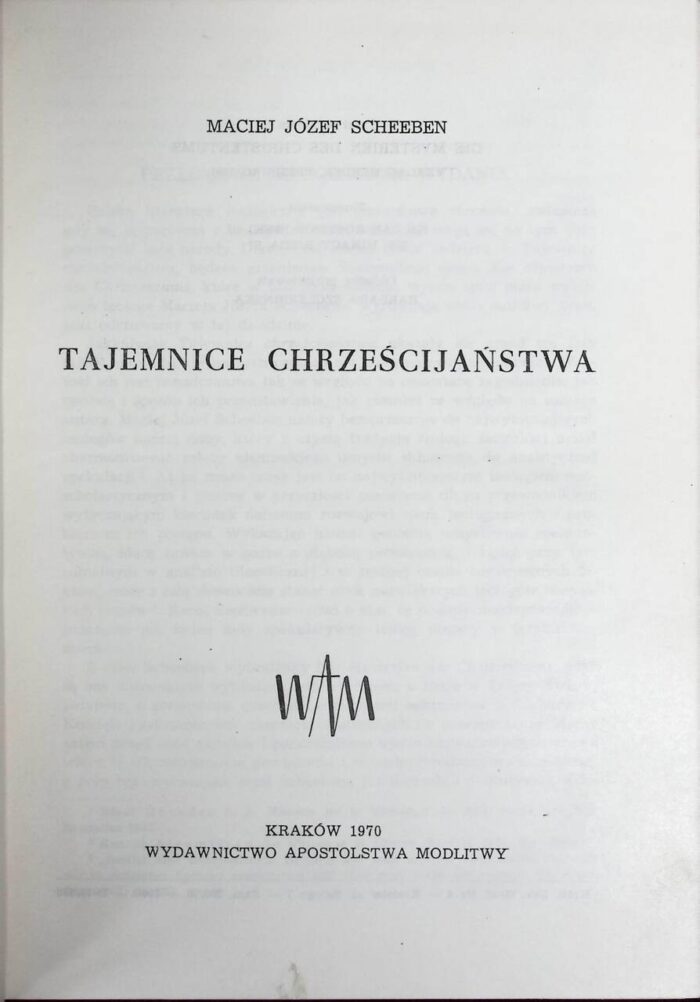 Tajemnice chrześcijaństwa - obrazek 1