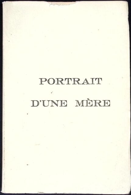 Portrait d'une mere