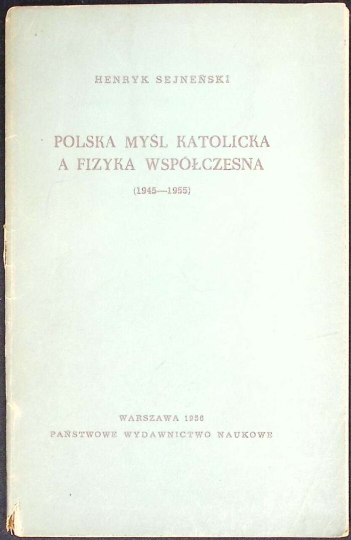 Polska myśl katolicka a fizyka współczesna (1945-1955) - obrazek 1