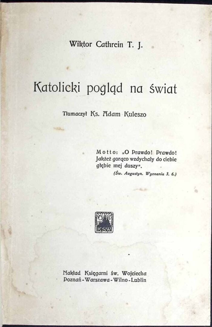 Katolicki pogląd na świat - obrazek 1