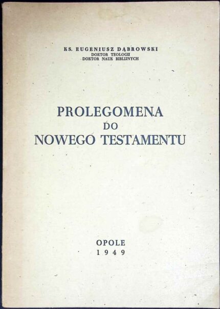 Prolegomena do Nowego Testamentu