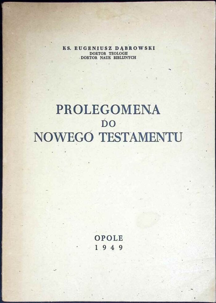 Prolegomena do Nowego Testamentu - obrazek 1