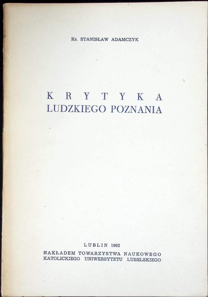 Krytyka ludzkiego poznania - obrazek 1