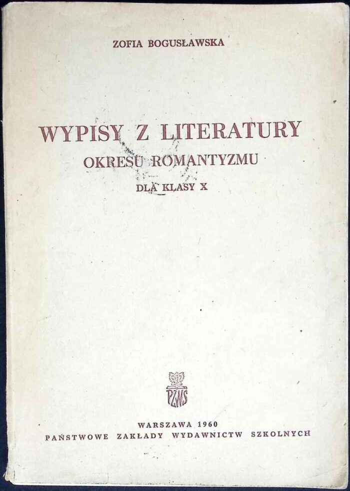 Wypisy z literatury okresu romantyzmu - obrazek 1