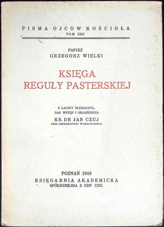 Księga Reguły Pasterskiej - obrazek 1