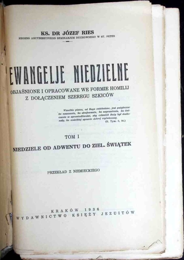 Ewangelje niedzielne, t. I - obrazek 1