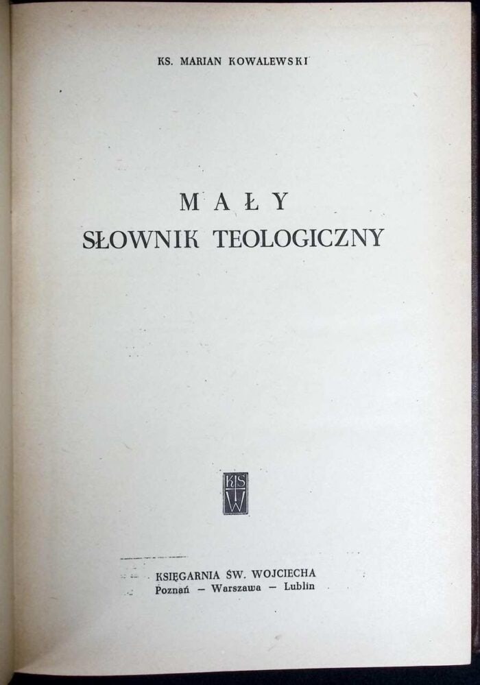 Mały słownik teologiczny - obrazek 1