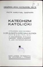 Katechizm katolicki - kard. Piotr Gasparri