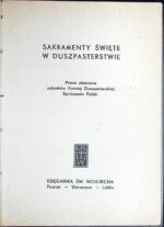 Sakramenty święte w duszpasterstwie