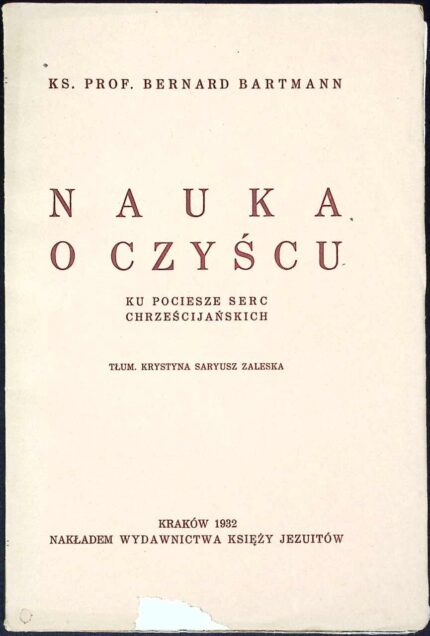 Nauka o czyśćcu. Ku pociesze serc chrześcijańskich