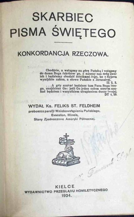 Skarbiec Pisma Świętego. Konkordancja rzeczowa