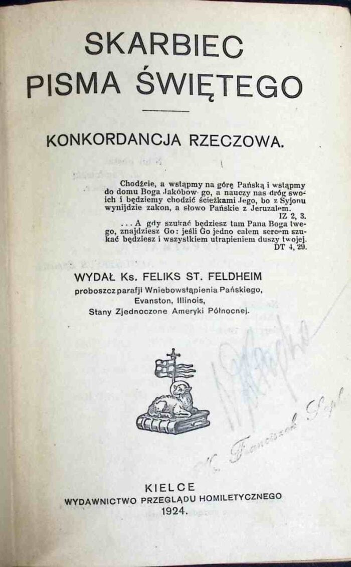 Skarbiec Pisma Świętego. Konkordancja rzeczowa - obrazek 1