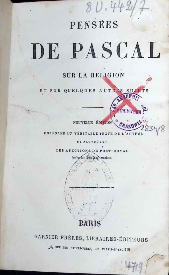 Pensees sur la religion - obrazek 1