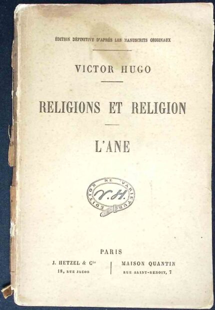 Religions et religion. L'ane