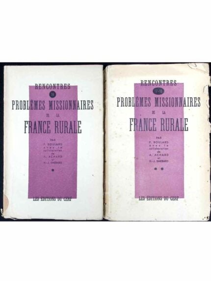 Problemes missionnaires de la France rurale, t. I-II