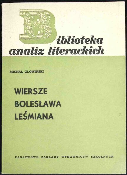 Wiersze Bolesława Leśmiana