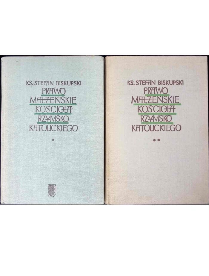 Prawo małżeńskie Kościoła rzymskokatolickiego, t. I-II - obrazek 1