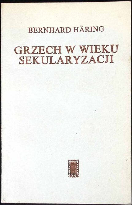 Grzech w wieku sekularyzacji