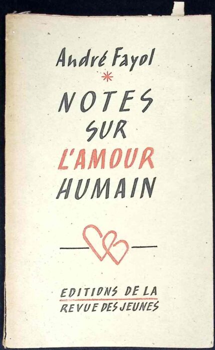Notes sur l'amour humain