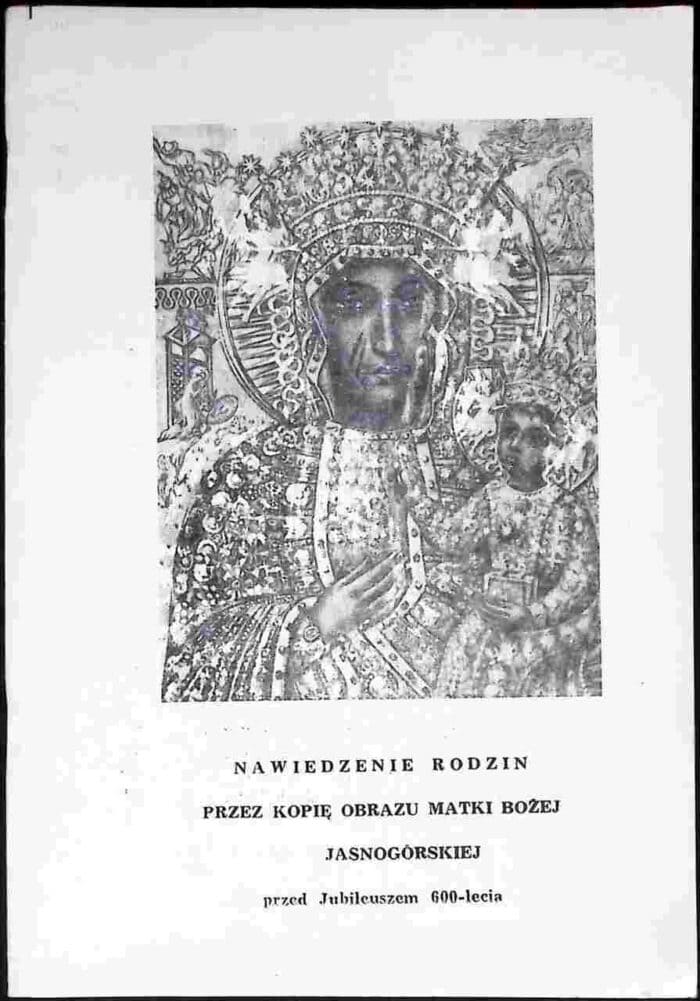 Nawiedzenie rodzin przez Kopię Obrazu Matki Bożej Jasnogórskiej przed Jubileuszem 600-lecia - obrazek 1