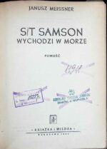 S/t Samson wychodzi w morze