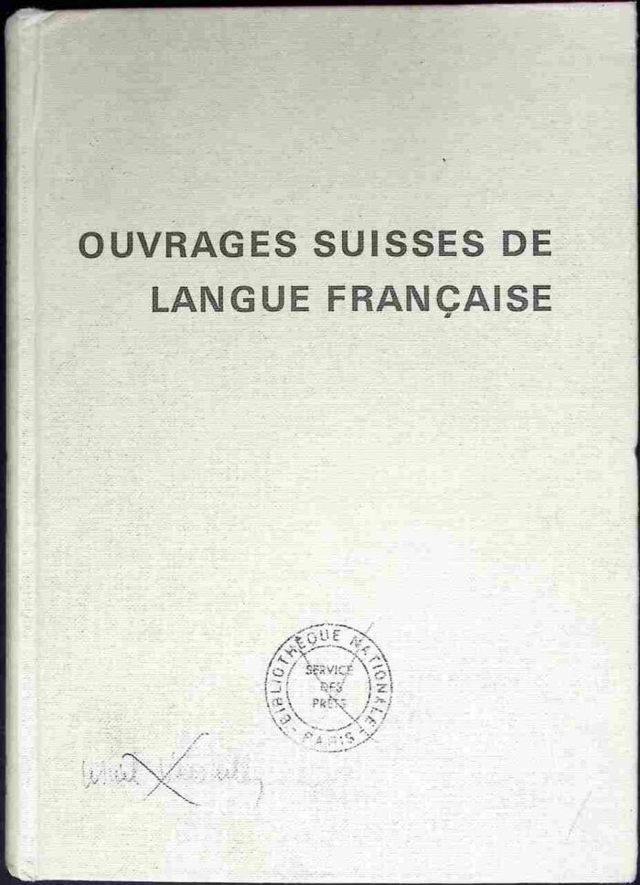 Ouvrages suisses de langue francaise - obrazek 1