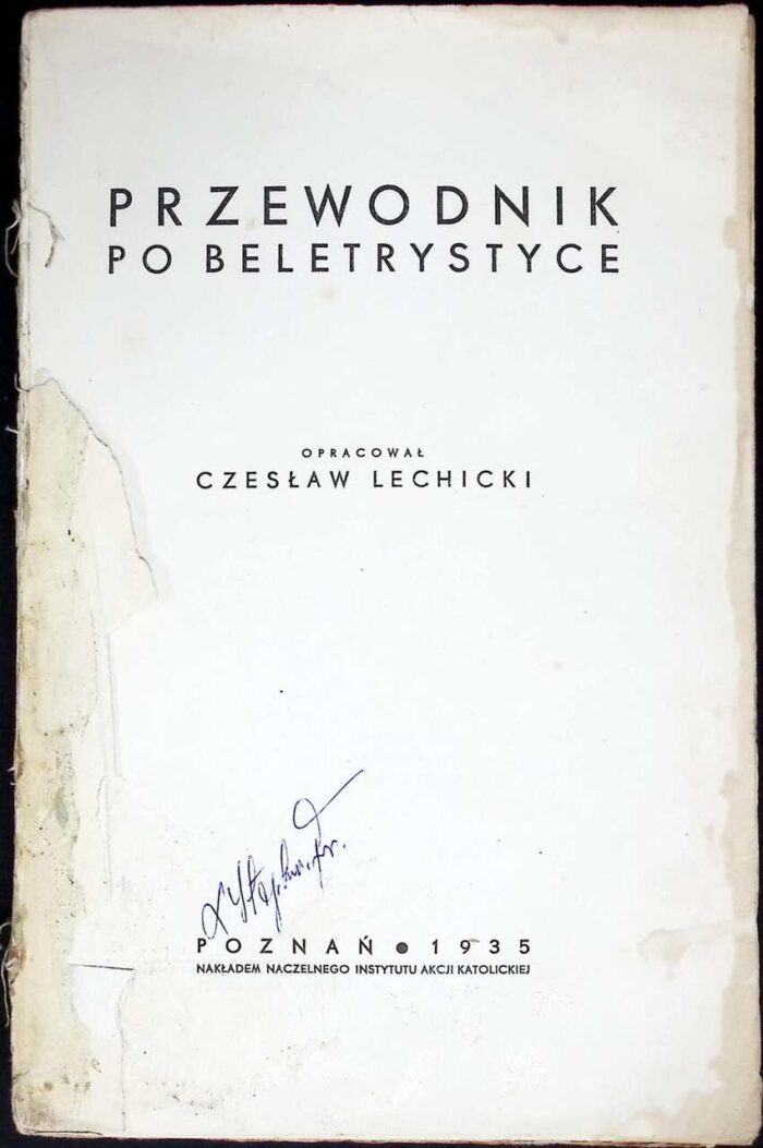 Przewodnik po beletrystyce (1935) - obrazek 1