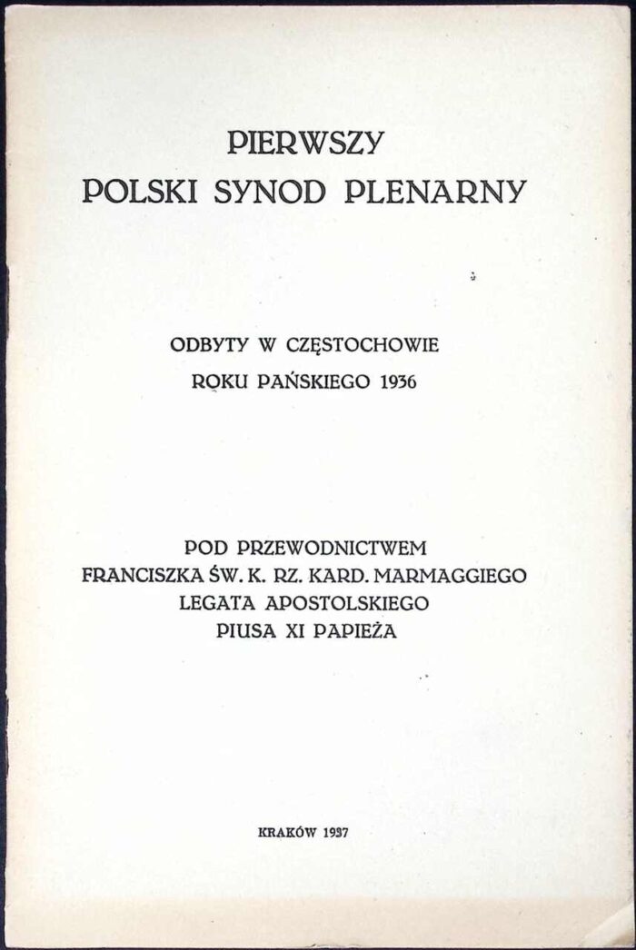 Pierwszy Polski Synod Plenarny - obrazek 1
