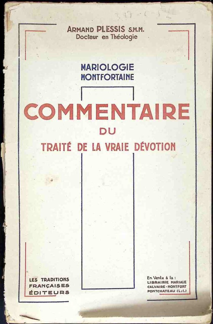 Commentaire du traite de la vraie devotion - obrazek 1