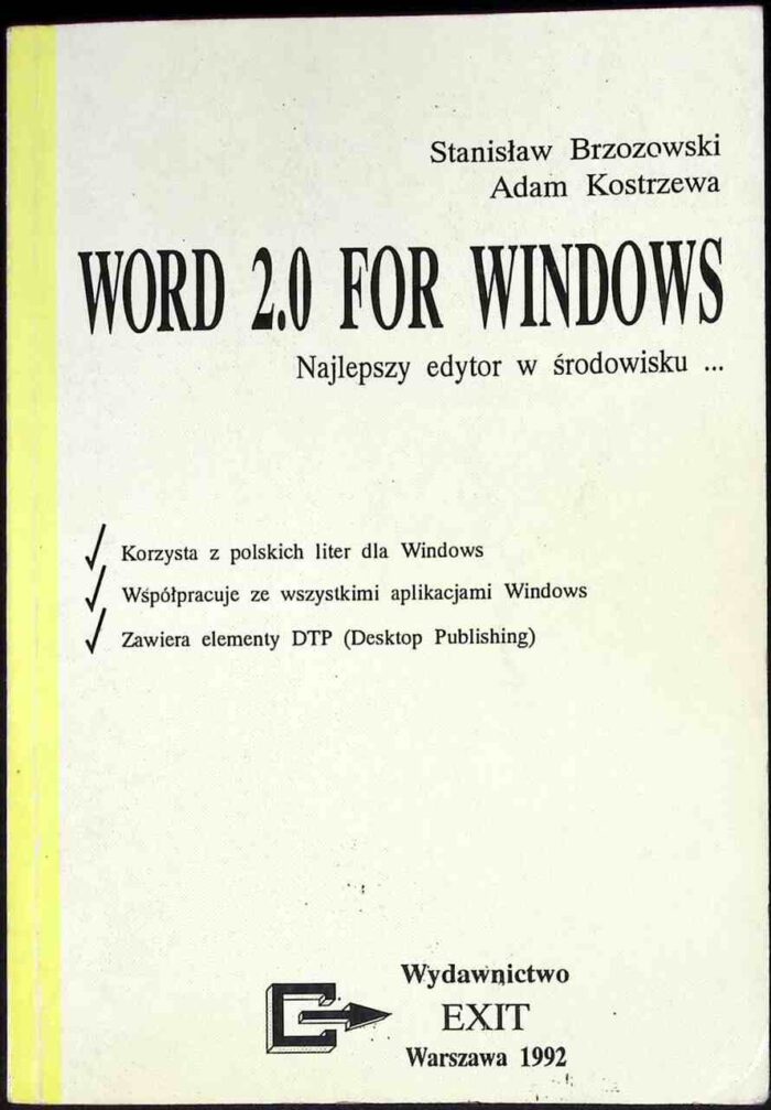 Word 2.0 For Windows. Najlepszy edytor w środowisku... - obrazek 1